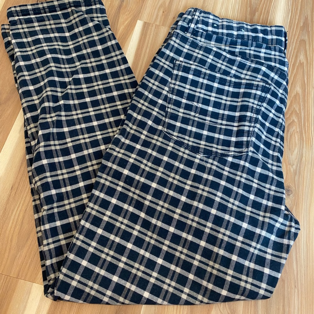 Plaid AE mom jeans
